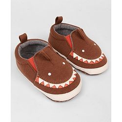 Cute Walk by Babyhug Slip On Booties with Shark Design - Navy Blue