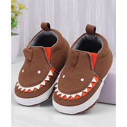 Cute Walk by Babyhug Slip On Booties with Shark Design - Navy Blue