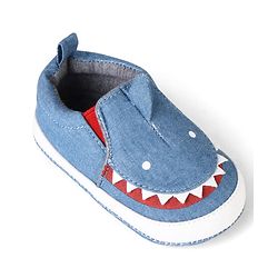 Cute Walk by Babyhug Slip On Booties with Shark Design - Navy Blue