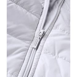 Babyhug Woven Full Sleeves Hooded Padded Jacket With Alphabet Patch - White