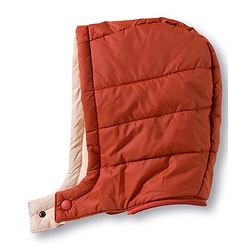 Babyhug Woven Full Sleeves Hooded Padded Jacket with Patch Detailing - Brown