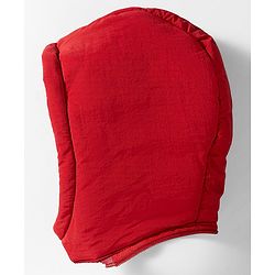 Babyhug Woven Full Sleeves Padded Jacket With Detachable Hood Kangaroo Pocket & Cut & Sew - Rust Orange