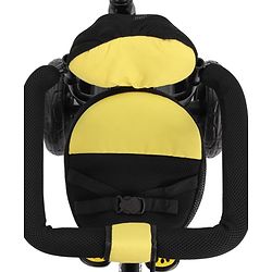 Babyhug Toddler Tricycle with Parental Push Handle, Cushioned Seat, Removable Safety Bar & Foldable Footrest  Plug & Play, Durable EVA Wheels  Yellow