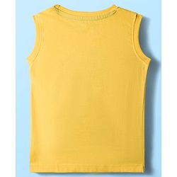 Babyhug Single Jersey Knit Half Sleeves T-Shirts & Shorts Sets With Stripes & Sea Life Print Pack of 4 - Yellow & White