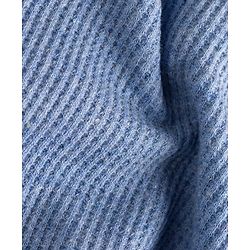 Babyhug Single Jersey Knit  Half Sleeves Textured T-Shirt & Shorts Set With Teddy Patch Embroidery - Blue
