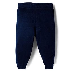 Babyhug Full Length Solid Color Fleece Pant - Navy Blue