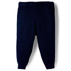 Babyhug Full Length Solid Color Fleece Pant - Navy Blue