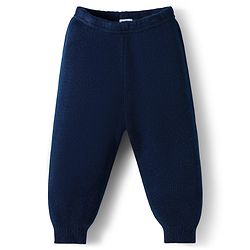 Babyhug Knit Full Sleeves Sweater  Set With Stripes - Navy Blue