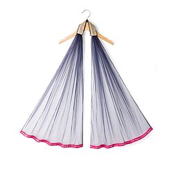 Babyhug Woven Sleeveless Choli Lehenga & Dupatta Set With Sequin Embriodery - Navy Blue