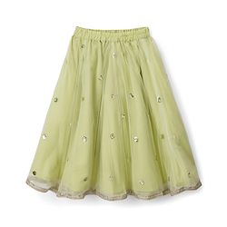 Babyhug Woven Sleeveless Choli Lehenga & Dupatta Set With Sequin Detailing - Green