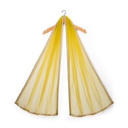 Babyhug Woven Sleeveless Choli Lehenga & Dupatta Set With Digital Printed & Embriodery - Yellow