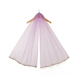 Babyhug Woven Sleeveless Choli Lehenga & Dupatta Set With Sequin Detailing - Lavender