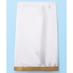 Babyhug Woven Half Sleeves Solid Shirt & Mundu Set - Navy Blue & White