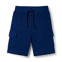 Babyhug Single Jersey Knit Half Sleeves T-Shirt & Shorts Set with Sport Theme Print - Navy Blue & Blue