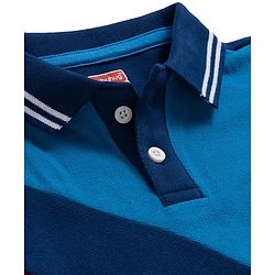 Babyhug Single Jersey Knit Half Sleeves T-Shirt & Shorts Set with Sport Theme Print - Navy Blue & Blue
