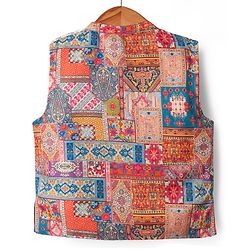 Babyhug Woven Full Sleeves Kurta Pajama Set With Printed Jacket - Teal Blue