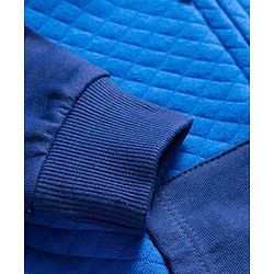 Babyhug Cotton Knit Full Sleeves Heavy Gauge Quilted Fabric Hooded Sweatjacket With Front & Back Graphcis & Kangaroo Pockets - Multicolor