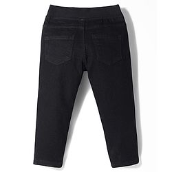 Babyhug Cotton Denim Full Length Washed Jeans With Stretch - Navy Blue