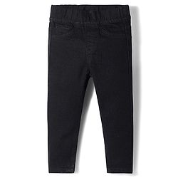 Babyhug Cotton Denim Full Length Washed Jegging With Stretch - Cloud Blue