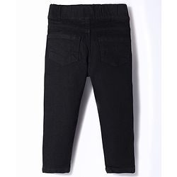 Babyhug Cotton Denim Full Length Washed Jegging With Stretch - Cloud Blue