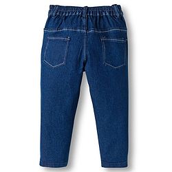 Babyhug Cotton Denim Full Length Jeans With Stretch - Navy Blue