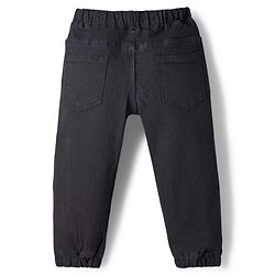 Babyhug Cotton Denim Full Length  Washed Jeans With Stretch - Navy Blue