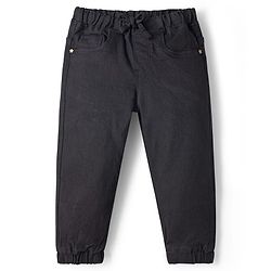Babyhug Cotton Denim Full Length  Washed Jeans With Stretch - Navy Blue