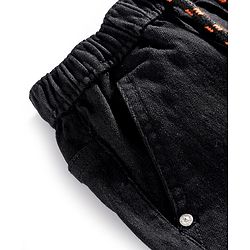 Babyhug Denim Mid Thigh Washed Shorts With Stretch - Light Blue