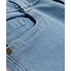 Babyhug Denim Full Length Wahsed Jeans With Stretch - Navy Blue