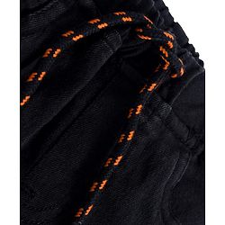 Babyhug Denim Full Length Washed Joggers with Stretch - Navy Blue