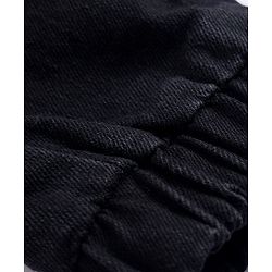 Babyhug Denim Full Length Washed Joggers with Stretch - Navy Blue