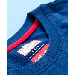 Babyhug Marvel Single Jersey Knit Full Sleeves T-Shirts with Avengers & Captain America Graphic Pack of 3 - Red Navy Blue & White
