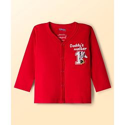 Babyhug Disney Interlock Knit Full Sleeves Jhablas With Minnie Mouse Print Pack Of 3 - Navy Blue Red & White