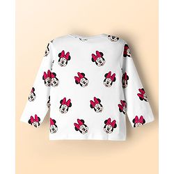 Babyhug Disney Interlock Knit Full Sleeves Jhablas With Minnie Mouse Print Pack Of 3 - Navy Blue Red & White