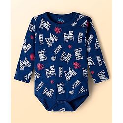 Babyhug Disney Inyterlock Knit Full Sleeve Onesies with  Minnie Mouse Graphics Pack of 3 - Red White & Blue