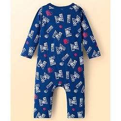 Babyhug Disney Inyterlock Knit Full Sleeves Front Open Rompers with Minnie Mouse Graphics Pack of 3 - Red White & Blue