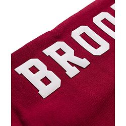 Babyhug Terry Knit Full Length Lounge Pant With Text Print - Red