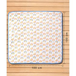 Babyhug Disney 100% Cotton Muslin 3 Layered Baby Blanket Winnie The Pooh Print| Soft Breathable Fabric| Gentle of Baby Skin| Comfortable Warm & Soothing| Machine washable| New Born Gifting Option