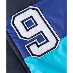 Babyhug Woven Full Sleeves Padded Jacket with Detachable Hood & Patch Detailing - Multicolor