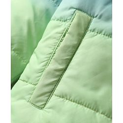 Babyhug Woven Full Sleeves Hooded Padded Jacket With Ombre Effect - Multicolor