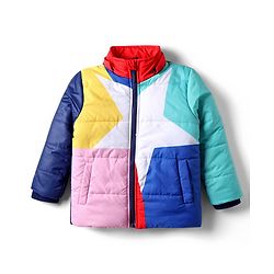 Babyhug Woven Full Sleeves Hooded Padded Jacket With Color Block Design & Detachable Hoodie - Multicolor