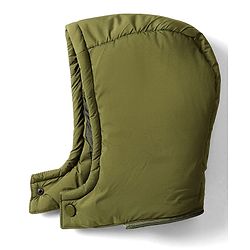 Babyhug Woven Full Sleeves Hooded Padded Jacket With Text Embroidery - Olive Green & Yellow