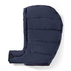 Babyhug Woven Full Sleeves Padded Jacket with Detachable Hood & Color Block Design - Navy Blue & Yellow