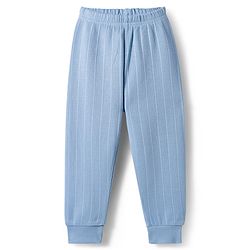 Babyhug Knit Full Sleeves Solid Thermal Set - Light Blue