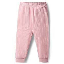 Babyhug Knit Full Sleeves Solid Thermal Set - Pink