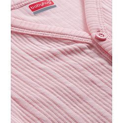 Babyhug Knit Full Sleeves Solid Thermal Set - Pink