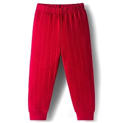 Babyhug Knit Full Sleeves Solid Colour Thermal Inner Wear Set - Red