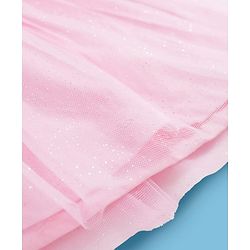 Babyhug Single Jersey Knit Half Sleeves Fit & Flare Frock with Heart Print - Pink