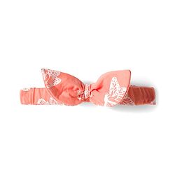 Babyhug Single Jersey Knit Sleeveless Frock With Butterfly Print & Headband - Pink & White