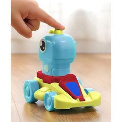 Babyhug Press & Go Dinosaur Toy Car for Kids - Green Battery Free Push & Go Animal Car Toy Motor Skill Development & Fun Play Imaginative Play| Gifting Option BIS Certified
